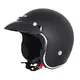 W-TEC YM-629 Motorradhelm mit Ageless Brille - schwarz glänzend