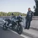W-TEC Pawted Motorradjeans mit wasserdichter Membran - dunkelblau