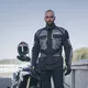 W-TEC Burdys Evo Herren-Motorradjacke - schwarz-grau-grün