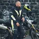 W-TEC Brandon Herren Motorradjacke - schwarz-fluo gelb