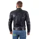 W-TEC Losial Leder Motorradjacke - schwarz
