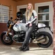 Damen Motorradjacke W-TEC Lucina - grau-cremeweiß