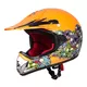 Kinder Motorradhelm W-TEC V310 - Ghost Dot - Zombie-Neonorange