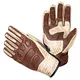 W-TEC Retro Leder Motorradhandschuhe - braun-beige - braun-beige