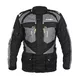 W-TEC Burdys Evo Herren-Motorradjacke - schwarz-grau-grün - schwarz-grau