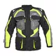 W-TEC Burdys Evo Herren-Motorradjacke - schwarz-grau-grün - schwarz-grau-grün