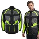 W-TEC Burdys Evo Herren-Motorradjacke - schwarz-grau-grün - schwarz-grau-grün