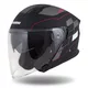 Cassida Jet Tech RoxoR Motorradhelm schwarz matt/weiß/rot/grau - L(59-60)