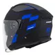 Cassida Jet Tech RoxoR Motorradhelm schwarz matt/blau/grau/weiß - L(59-60)