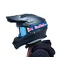 Motocrossbrille RedBull Spect Strive Panovision, blau matt, spiegelblaues Plexiglas