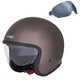 Motorradhelm W-TEC Valkorne Marron - deep coffee