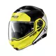 Nolan N100-5 Plus Distinctive N-Com Motorradhelm - Glänzendes Schwarz-Rot - Glossy Black-Fluo