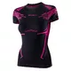 Brubeck Dry Kurzarm Funktions-T-Shirt für Frauen - Black /  / Graphite - Schwarz/Fuchsia