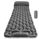 Aufblasbare Isomatte mit integrierter Pumpe inSPORTline Soultea 190x60x6 cm - blau - grau