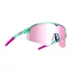 Tripoint Lake Victoria Kleine Sport-Sonnenbrille - Transparent Neon Turquoise Brown /w Pink Multi Cat.3
