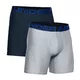 Under Armour UA Tech 6in Herren Boxershorts 2 Paar - Mod Gray Light Heather