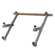 inSPORTline Wootaline Sprossenwand 199 x 80 cm mit Reck und Barren, grau
