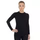 Brubeck Active Wool T-Shirt mit langen Ärmeln für Frauen - schwarz