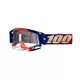 Motorradbrille 100% Racecraft 2 United, klares Plexiglas