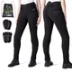 W-TEC Nombutta Damen-Moto-Leggings mit Aramid - schwarz - schwarz