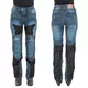 W-TEC Bolftyna Damen Motorradjeans - blau-schwarz