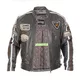 W-TEC Buffalo Cracker Herren-Leder-Motorradjacke - brown-grau
