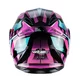 W-TEC Pezzon Magenta aufklappbarer Motorradhelm - rosa-schwarz