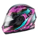 W-TEC Pezzon Magenta aufklappbarer Motorradhelm - rosa-schwarz