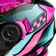 W-TEC Pezzon Magenta aufklappbarer Motorradhelm - rosa-schwarz