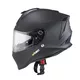 Motorradhelm W-TEC Integra Solid - Matt Schwarz