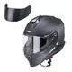Motorradhelm W-TEC Integra Solid - Matt Schwarz