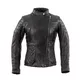 W-TEC Corallia Damen Leder Motorradjacke - schwarz - schwarz
