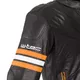 W-TEC Brenerro Leder Motorradjacke - Black-Orange-White