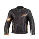 W-TEC Brenerro Leder Motorradjacke - Black-Orange-White - Black-Orange-White