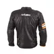 W-TEC Brenerro Leder Motorradjacke - Black-Orange-White