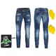 W-TEC Feeldy Herren Motorradjeans - blau - blau