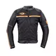 W-TEC 2Stripe Herren Motorradjacke - schwarz-beige-orange