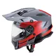 Motoradhelm W-TEC V331 PR Graphic - Khaki-Grau