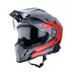Motoradhelm W-TEC V331 PR Graphic - Khaki-Grau