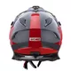 Motoradhelm W-TEC V331 PR Graphic - Khaki-Grau