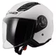 Motorradhelm LS2 OF616 Airflow II Solid Gloss White