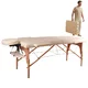 inSPORTline Taisage Massageliege 2-teilig aus Holz - braun - cremegelb