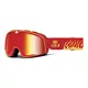 Motocrossbrille 100% Barstow Death Spray, rotes Plexiglas