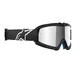 Alpinestars Vision Mirror Jugend Motocrossbrille für Kinder - Corp černá, zrcadlové stříbrné plexi - Corp černá, zrcadlové stříbrné plexi