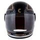 Cassida Fiber Jawa Sport Motorradhelm Schwarz/Silber/Gold - XS (53-54)
