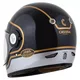 Cassida Fiber Jawa Sport Motorradhelm Schwarz/Silber/Gold - XS (53-54)