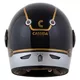 Cassida Fiber Jawa Sport Motorradhelm Schwarz/Silber/Gold - XS (53-54)