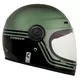 Cassida Fiber Super Hooligan Motorradhelm Schwarz/Metallic Grün/Grau - XL (61-62)