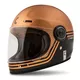 Cassida Fiber Super Hooligan Motorradhelm Schwarz/Metallic Kupfer/Grau - L(59-60)