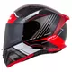Motorradhelm Cassida Aero Drome schwarz perlmutt/rot/weiß/grau